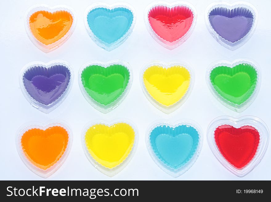 Cup heart-shaped candy in a variety of colors as well with us. Cup heart-shaped candy in a variety of colors as well with us.