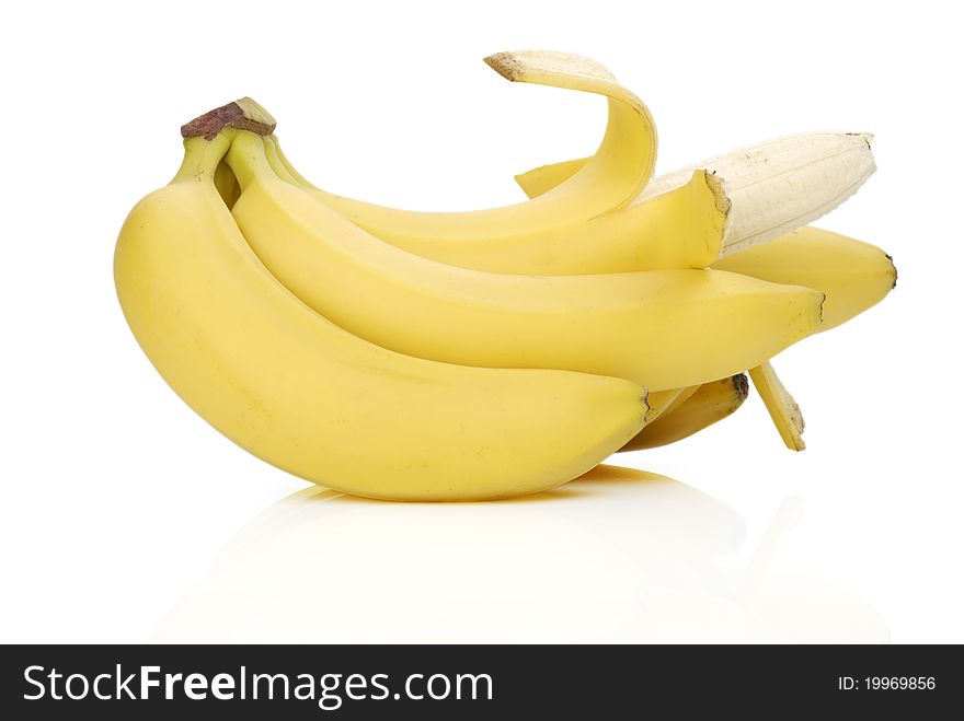 Ripe bananas bunch