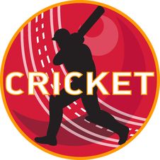 Cricket Player Batsman Sports Ball Stock Photography Cricket Player Batsman Sports Ball Stock Photography