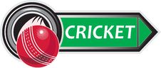 Cricket Sports Ball Stock Image