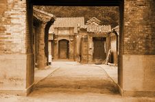Traditional Chinese Alley Stock Photography
