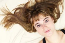 Woman On Bed Royalty Free Stock Image Woman On Bed Royalty Free Stock Image