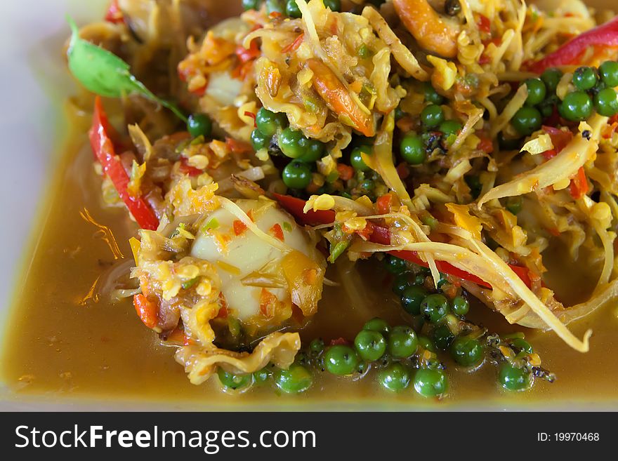 Thai Spicy Fried Seafood