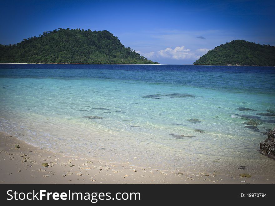 Andaman sea and clear water at Sutul Province in southern Thailand