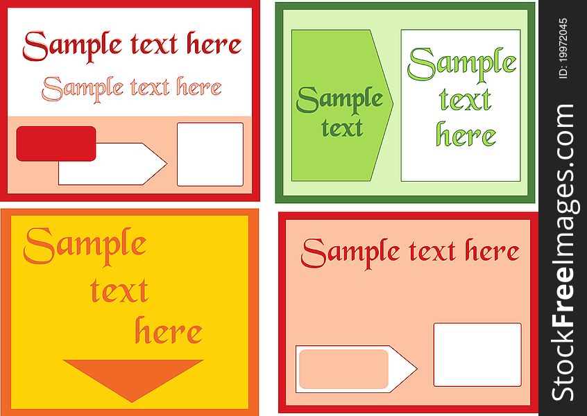 Vector labels. The element of a design. Insert your information.