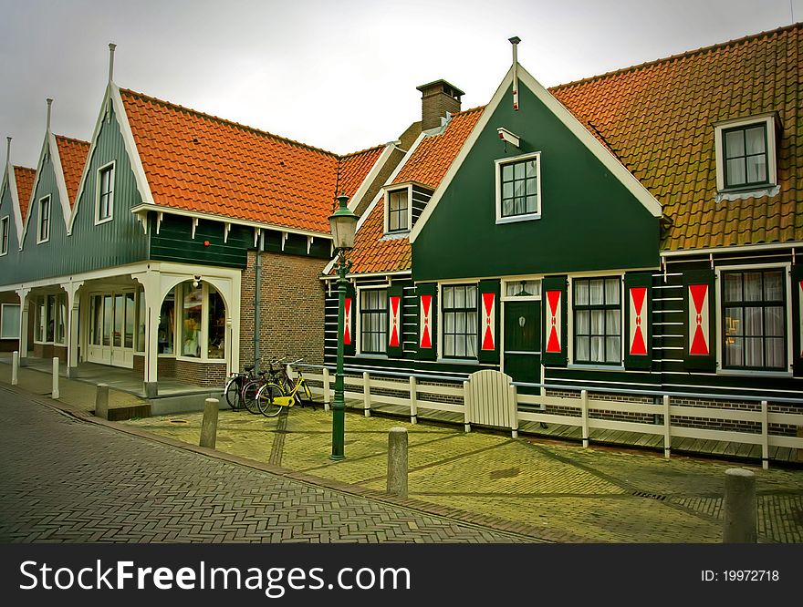 Old typical dutch village
