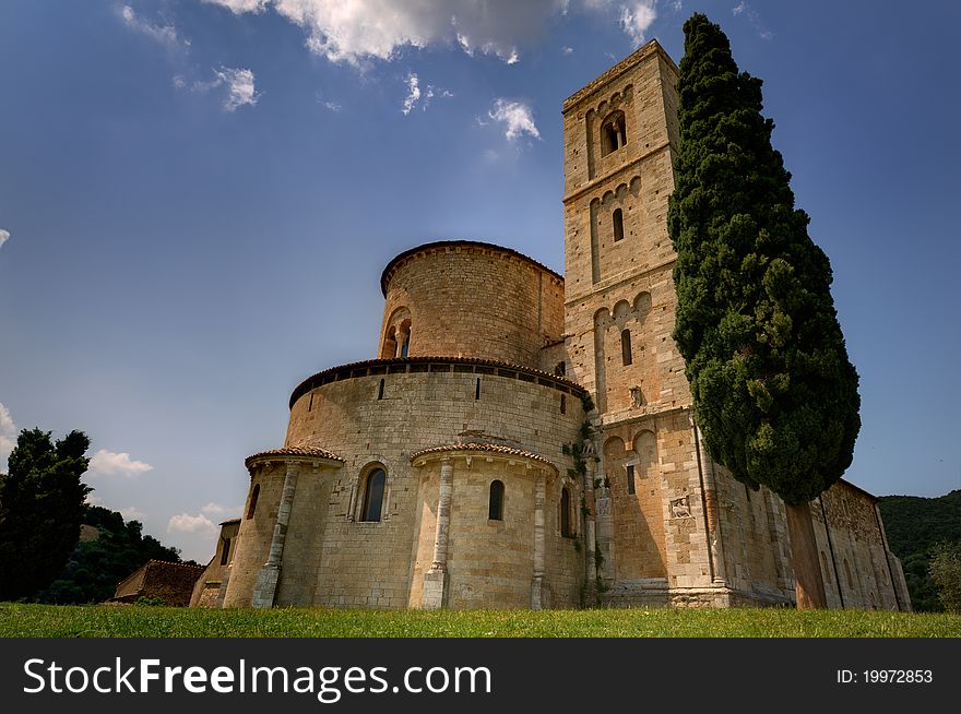 The monastry of Sant Antimo near Montalcino, Italy