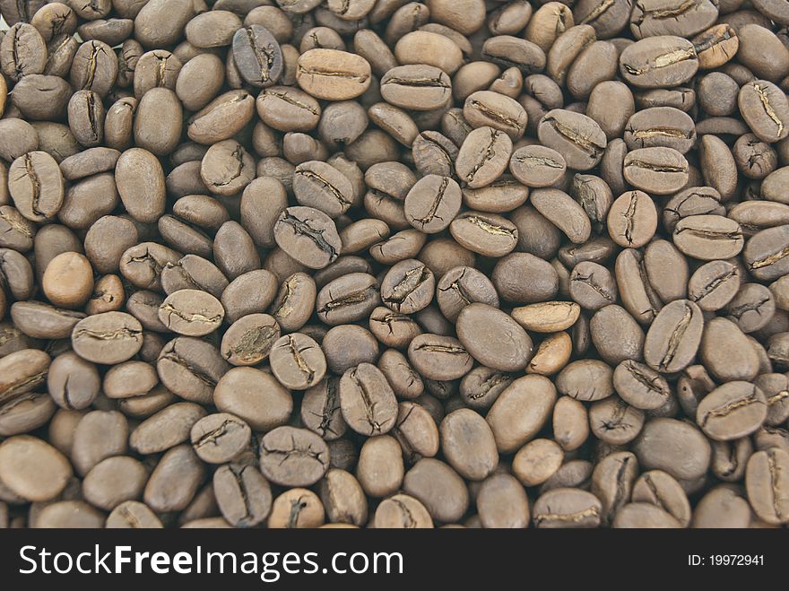 Coffee beans as a background