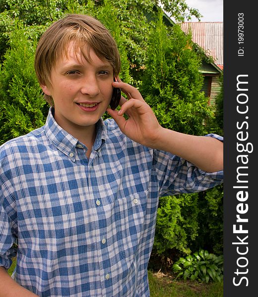 Teenager Talking On The Phone