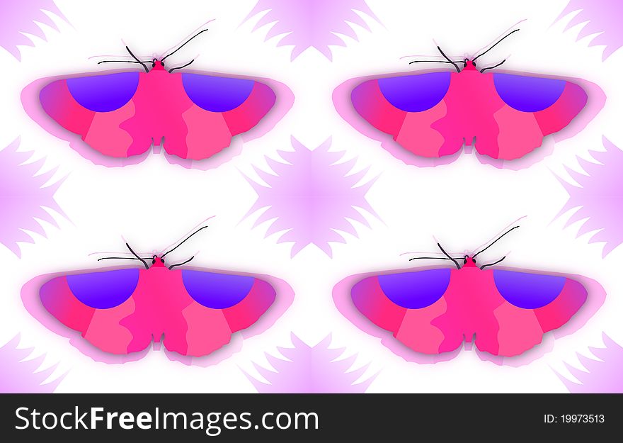 Photos of butterflies on a colored background texture. Photos of butterflies on a colored background texture