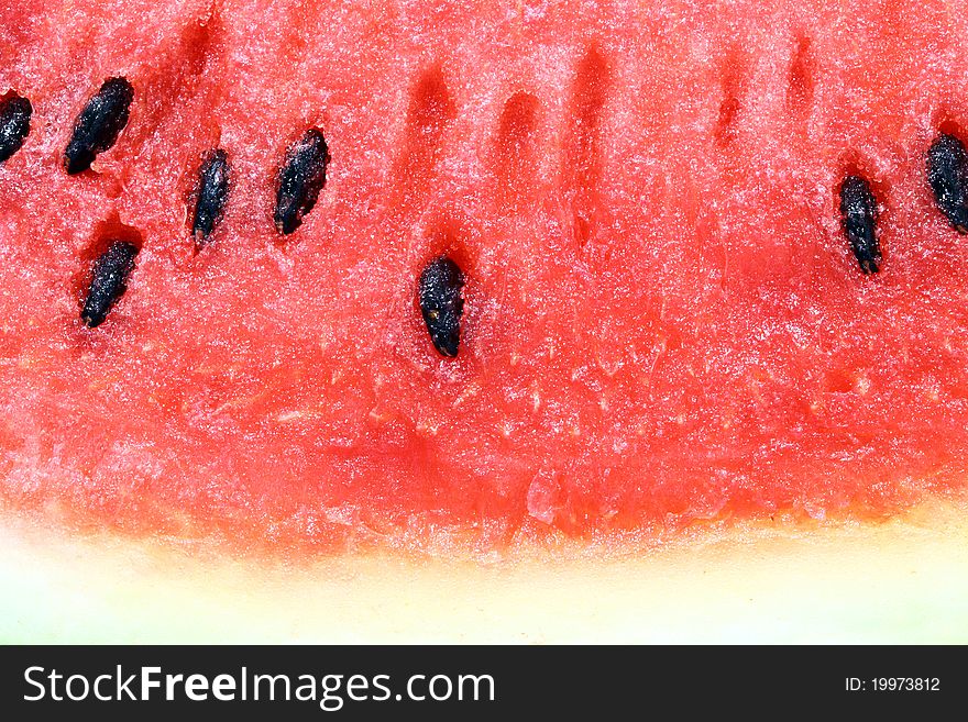 Bright red watermelon to eat.