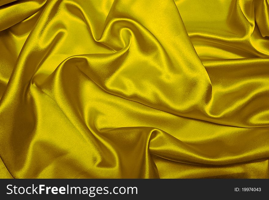 Sensuous Smooth Yellow Satin. background