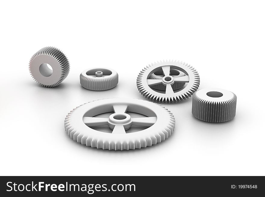 3d gear wheel