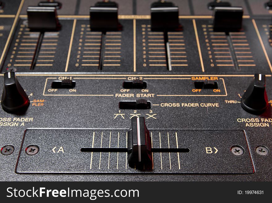 Crossfader Of 4-channel Professional Sound Mixer