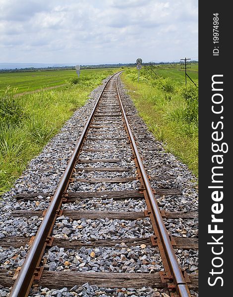 Railroads in rural Thailand ,Railway