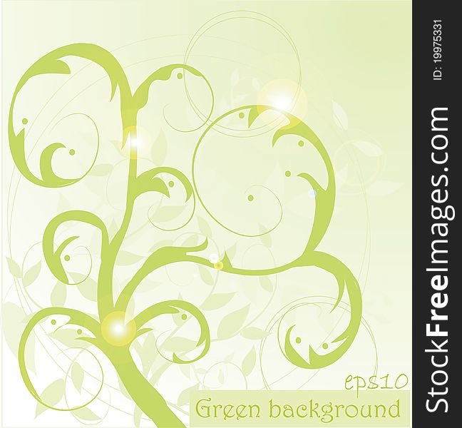 Beautifull Green abstract background eps10