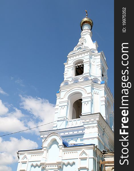 Bell tower in Maloyaroslavets Russia