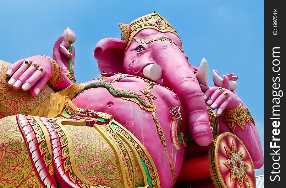 Pink Ganesha In Thailand