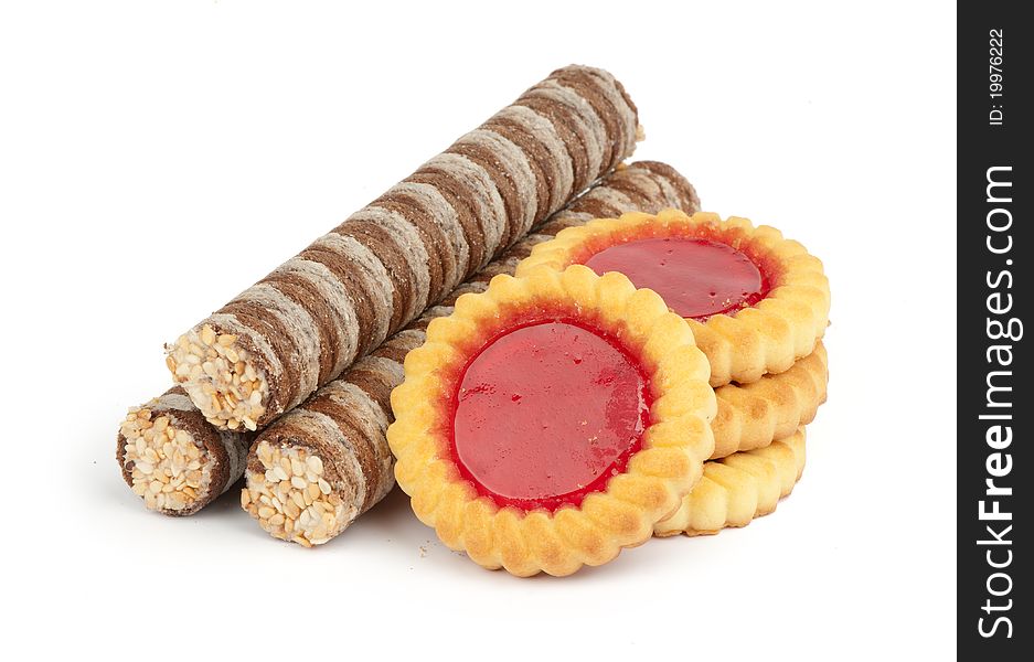 Creamy Wafer Rolls And Cookies