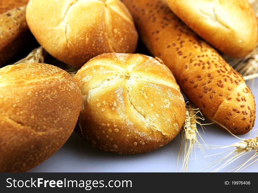 Assortment of freshly baked bread