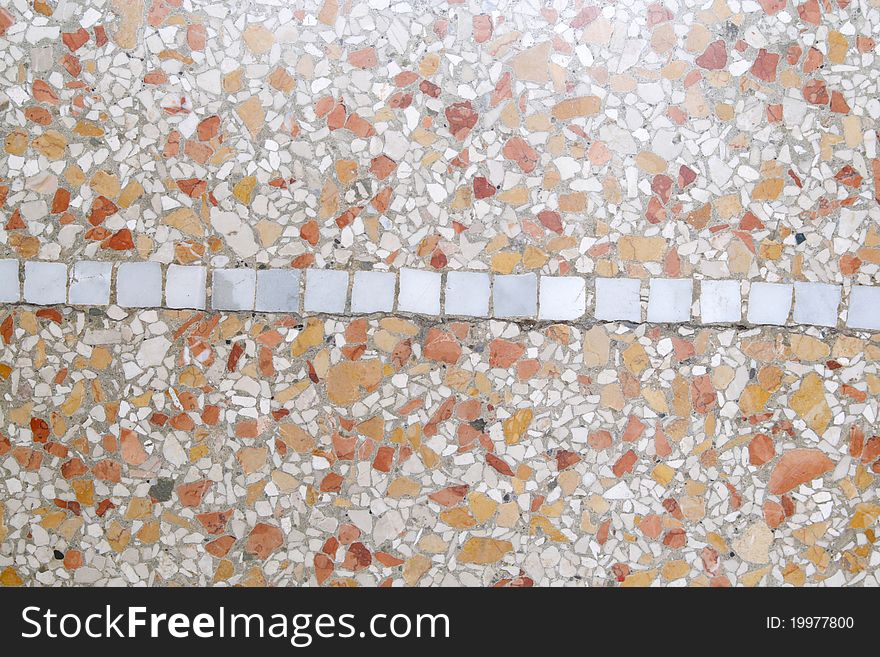 An old mosaic floor made
