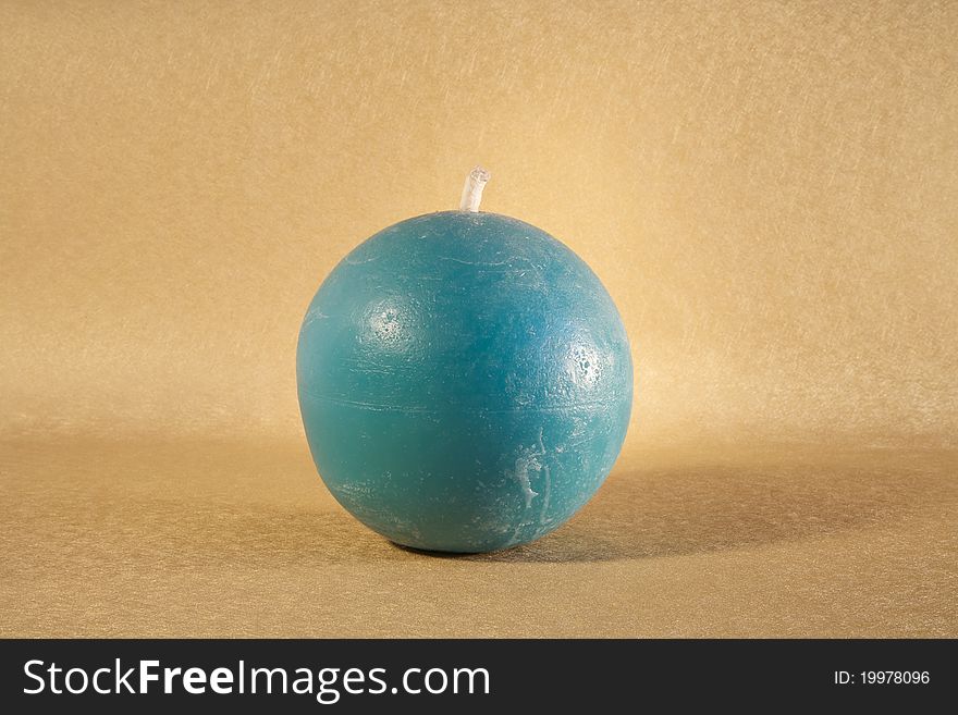 Blue Ball Candle