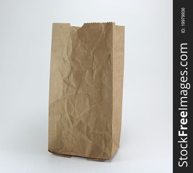 Brown Crumpled paper Bag