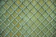 Old Metal Grill Fence Stock Images