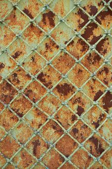 Old Rusty Metal Grill Fence Royalty Free Stock Images Old Rusty Metal Grill Fence Royalty Free Stock Images