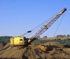 Close Up Of A Excavator Royalty Free Stock Photos