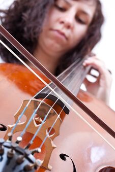 Girl Playing Cello Stock Photo Girl Playing Cello Stock Photo