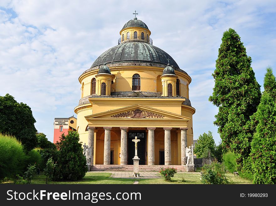 Beautiful old church of Saint Anna in town Esztergom,Hungary.