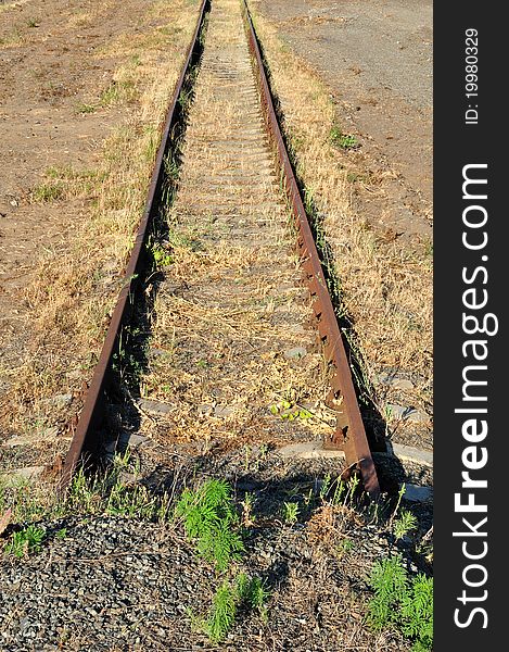 Deadlock on the railroad. Nature, ctone, etc.