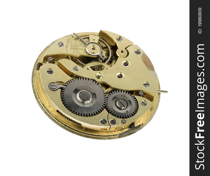 Worn clockwork mechanism