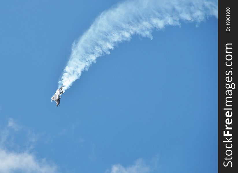 Jet fighter at le Bourget airshow