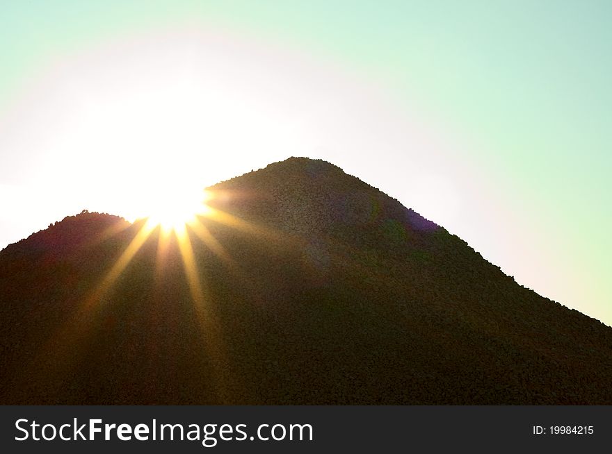 Close up of a sunrise. Close up of a sunrise