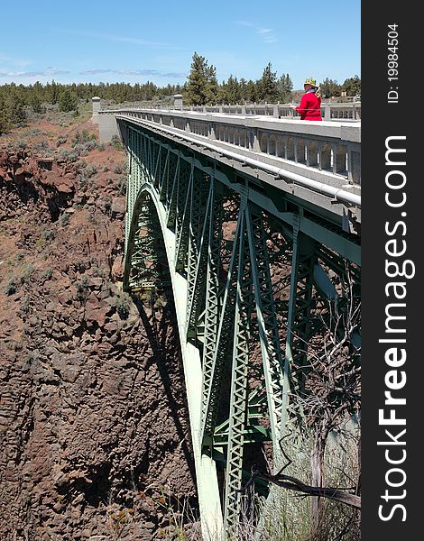 Crooked river canyon & bridges, eastern Oregon. Crooked river canyon & bridges, eastern Oregon.