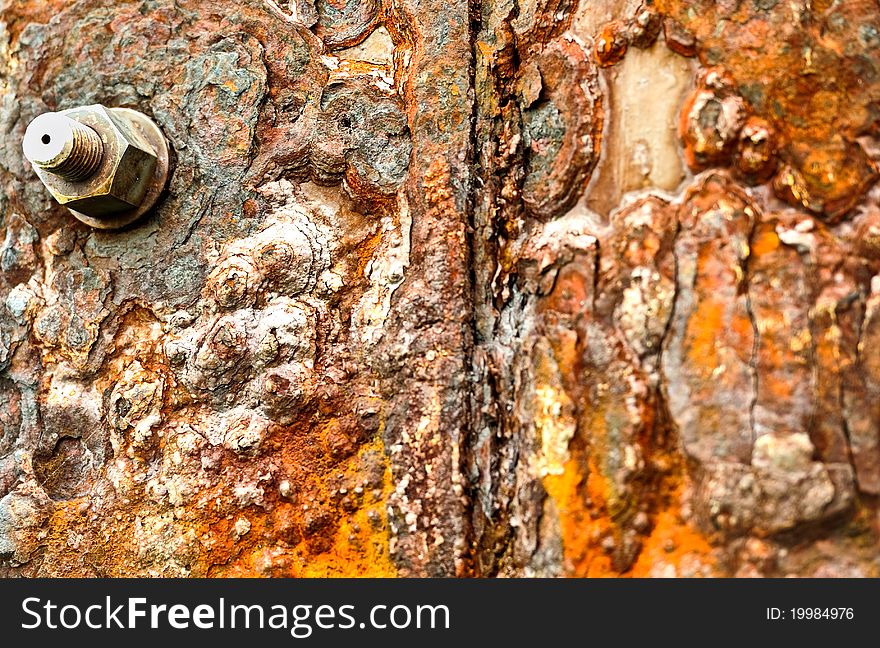 Rusty metal surface for background