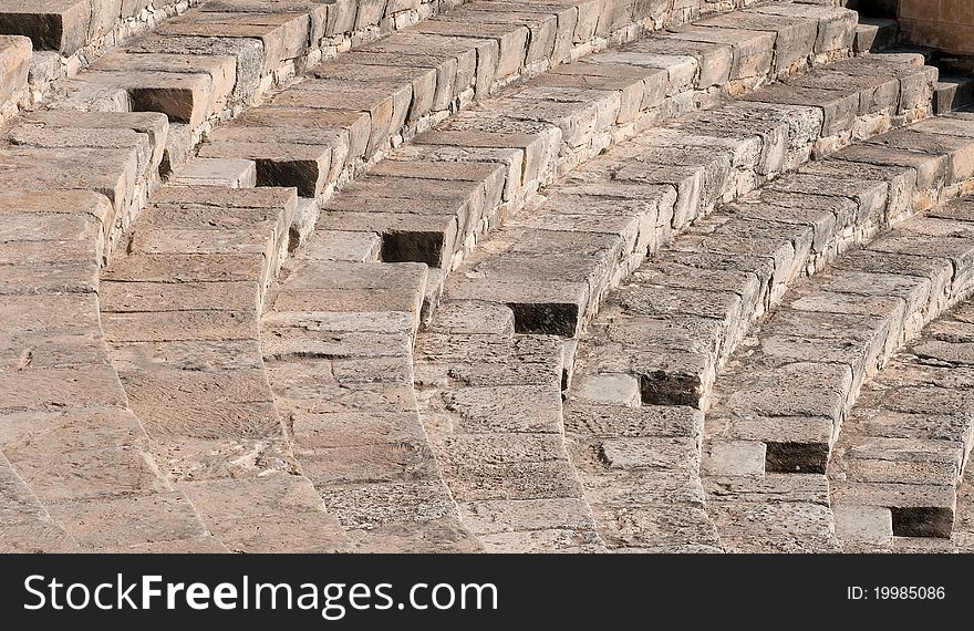 Steps form Kourion amphitheater