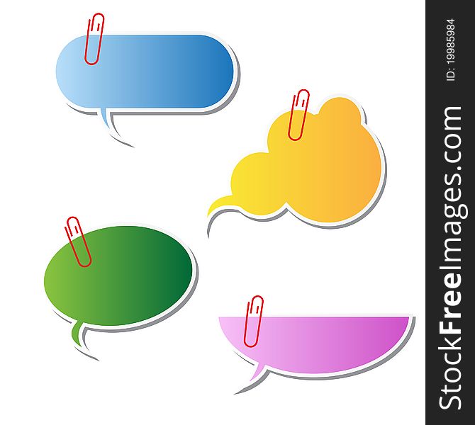 Multicolor Speech Bubbles