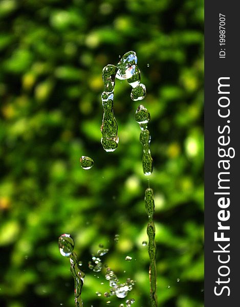 Close-up of water splashing out of a fountain. Close-up of water splashing out of a fountain