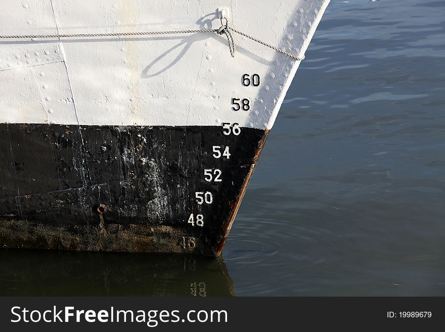 A beautiful old ship in the sea, Lisbon Portugal