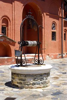 A Well At Monastery Xenofontos On Mount Atho Royalty Free Stock Photography A Well At Monastery Xenofontos On Mount Atho Royalty Free Stock Photography