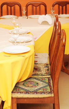 Table Setting Royalty Free Stock Photography Table Setting Royalty Free Stock Photography