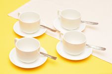 Empty Coffee Cups Royalty Free Stock Photos