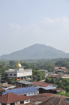 Villages Along The Mekong River Thailand Gold Stup Stock Photos Villages Along The Mekong River Thailand Gold Stup Stock Photos