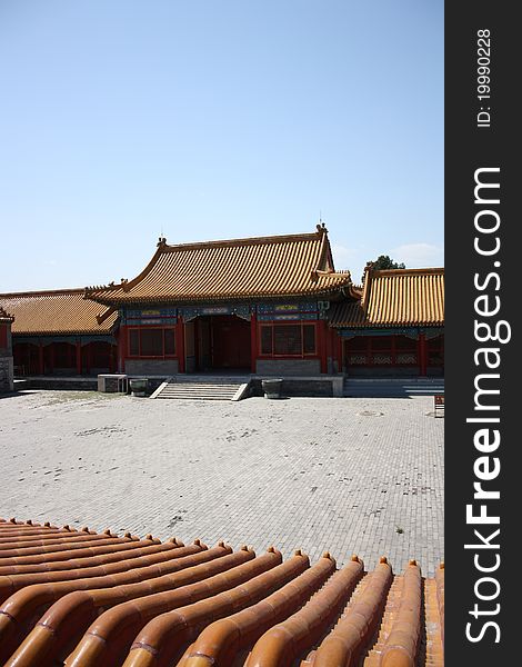 Empty Court Yard Forbidden City Beijing