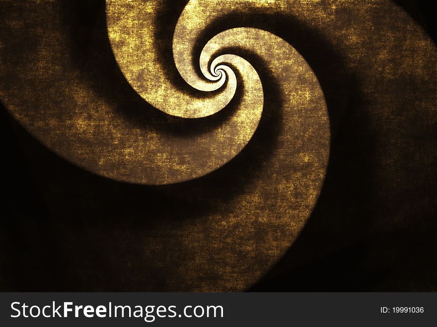Grunge golden twister background, texture