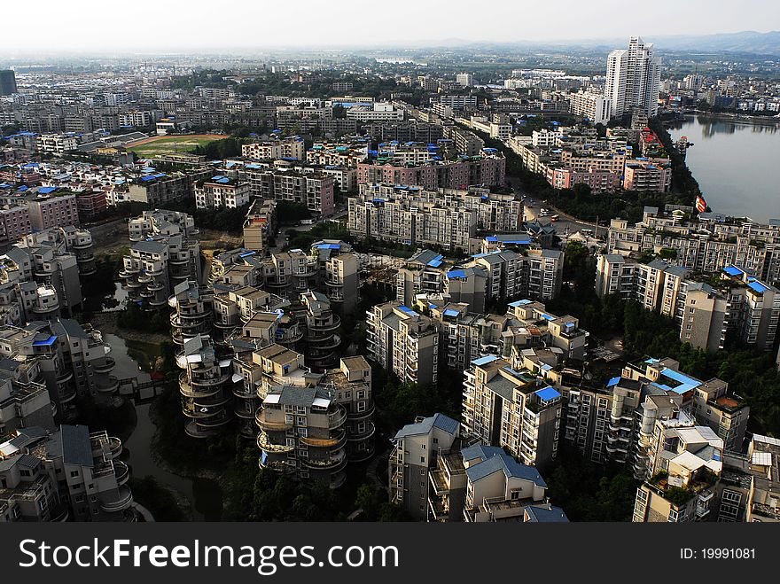 In the Chinese western water's edge constructs cities. In the Chinese western water's edge constructs cities