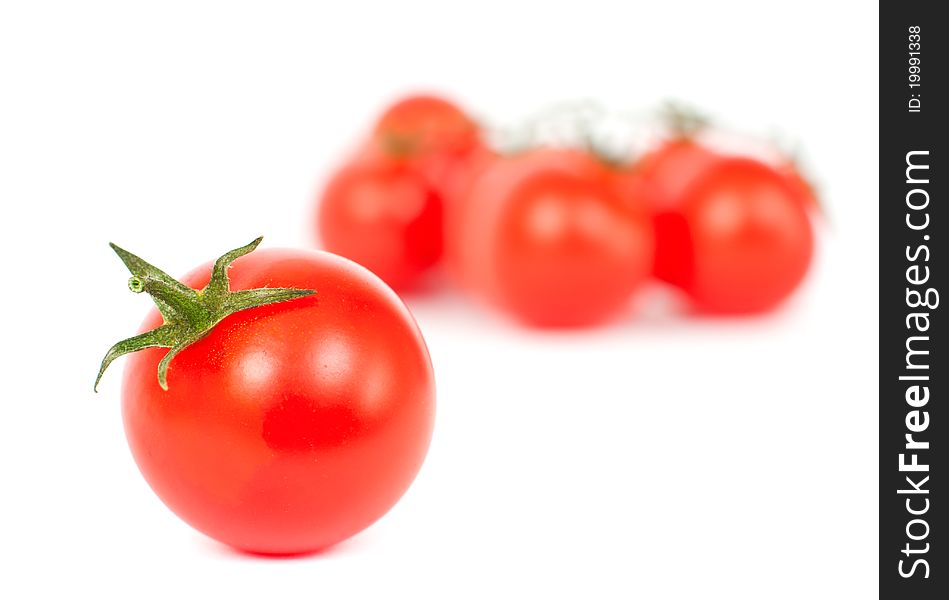 Tomatoes On A White